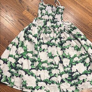 Hill House Green and White hydrangea  Dress